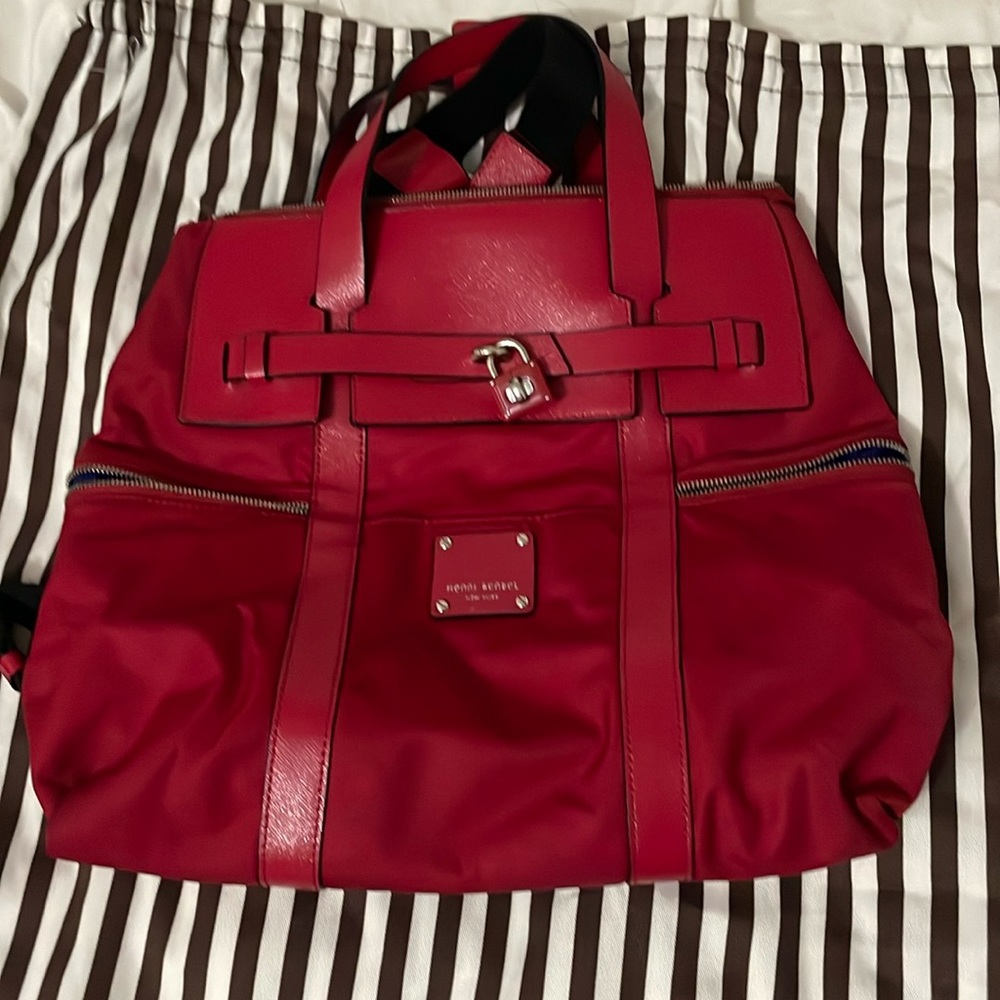 Nine West Red Tote Backpack